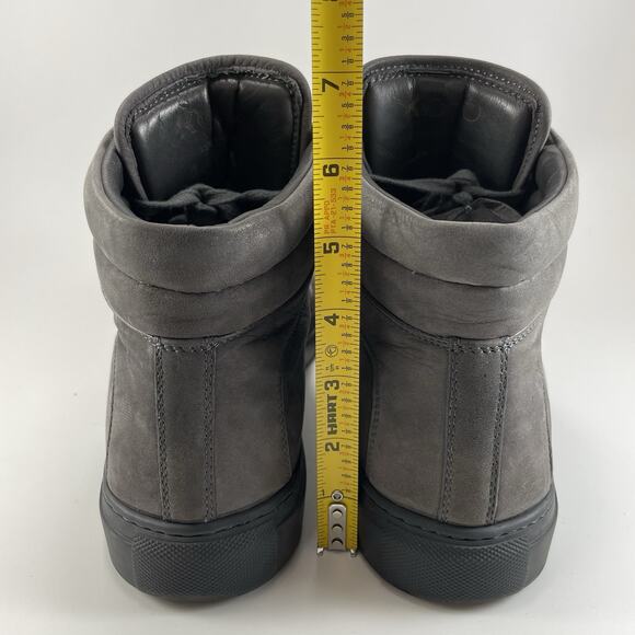 Koio Primo Tonal High Top Sneakers Mens Size 44, US Size 10 Charcoal Gray - Picture 5 of 11